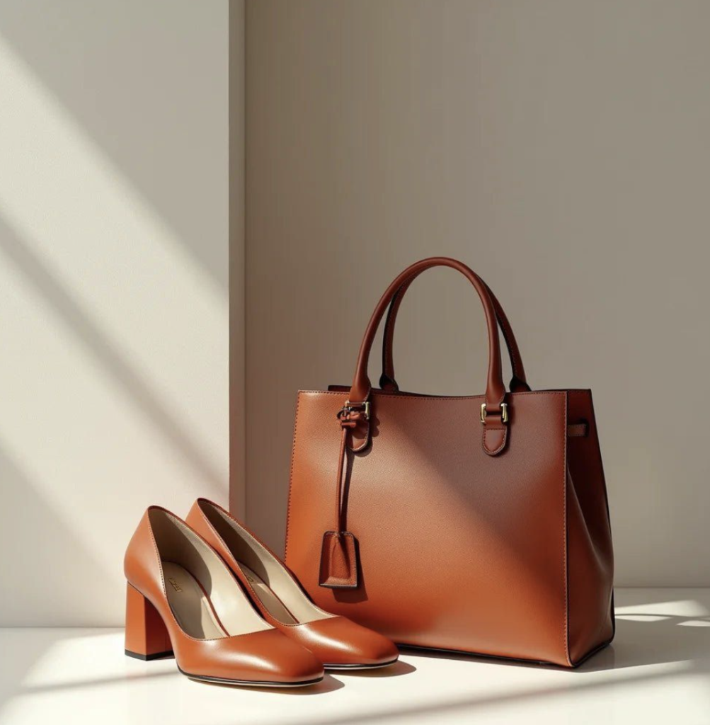 Mix de materiale textile și piele